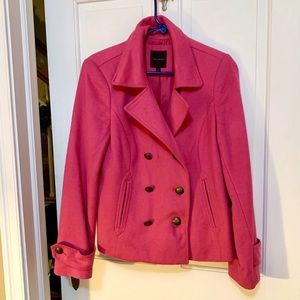 Pink Peacoat from The Limited